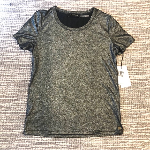Ivanka Trump Tops - Ivanka Trump Metallic Silver Tee NWT